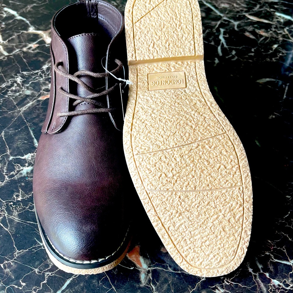 Men’s London Fog Memory Foam Chukka Boots Size10